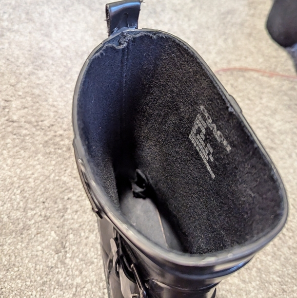 COACH Lester Shiny Rubber Rain Boots Size 9 - Picture 7 of 9